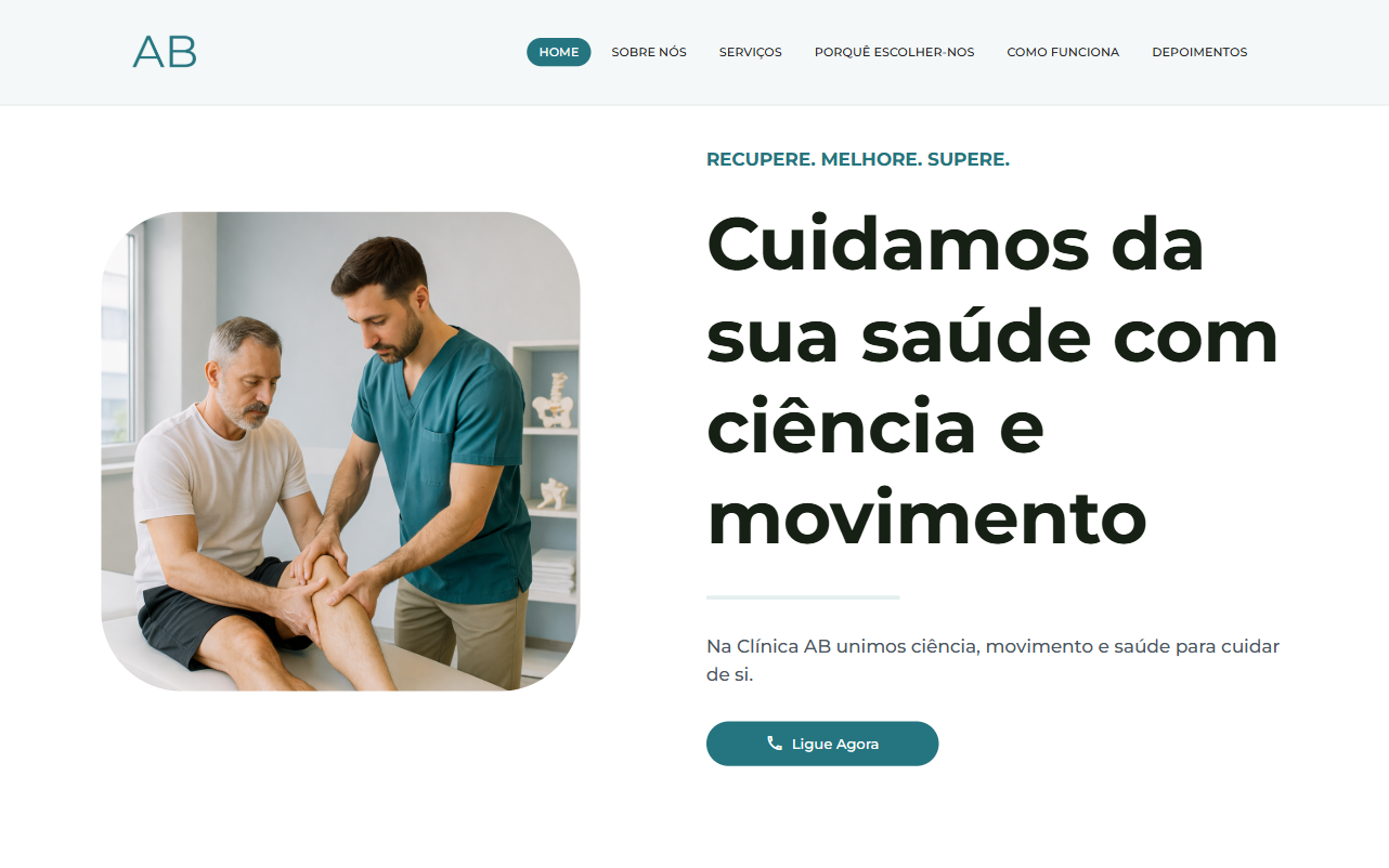 AB Clinic - Website de Saúde