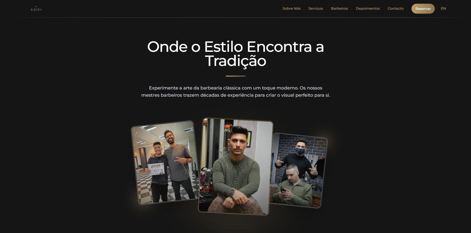 Website Eleven Barber Shop